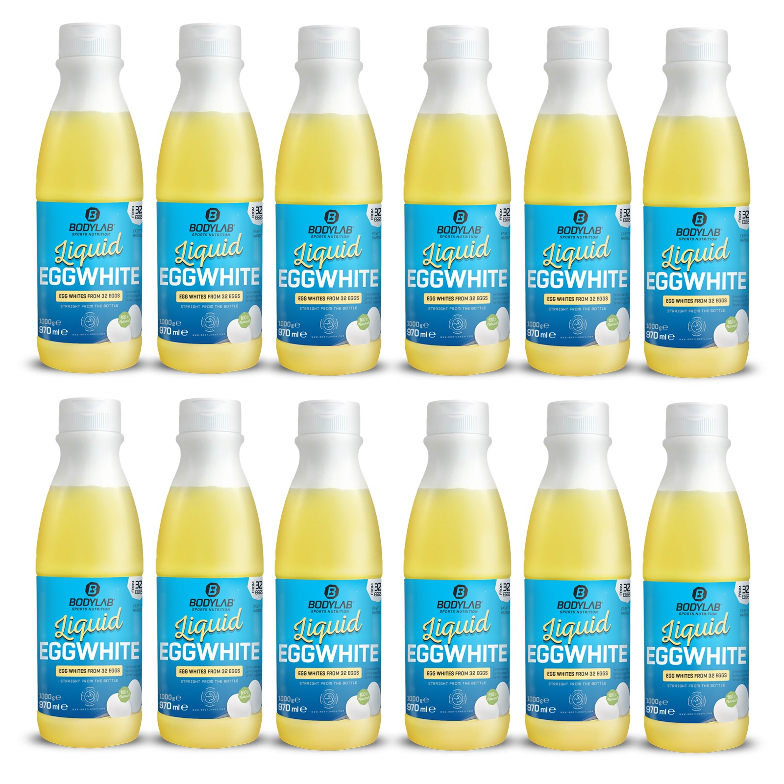 12 x Liquid EGGWHITE - 100% natural (je 970ml) 12 x Liquid EGGWHITE - 100% natural (je 970ml)