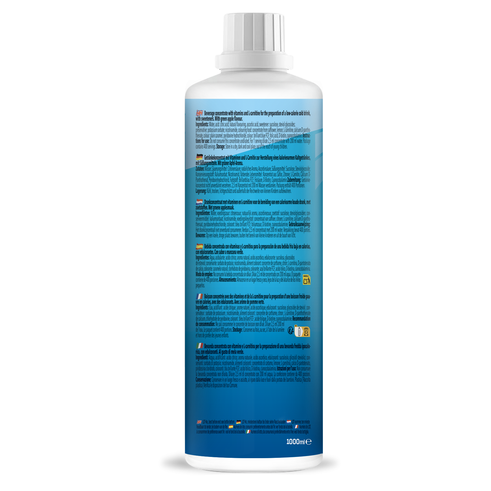 Vital Zero Drink (1000ml) Grüner Apfel