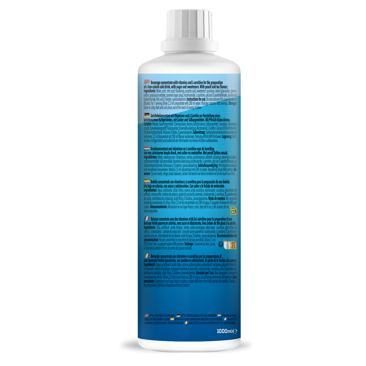 Vital Zero Drink (1000ml) Eistee-Pfirsich