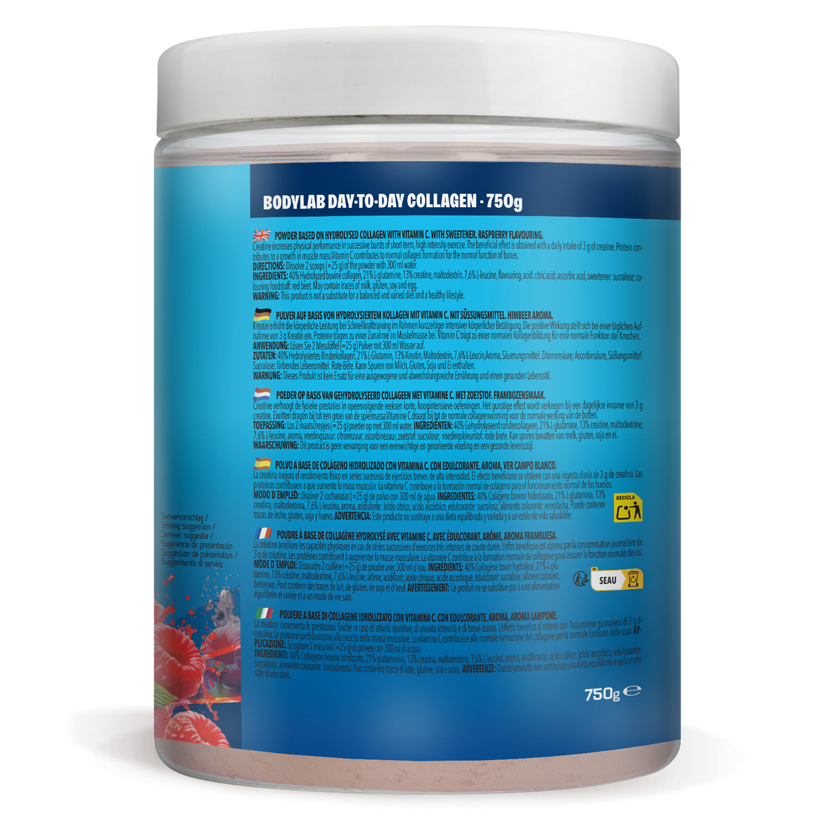 Day to Day Collagen (750g) Raspberry