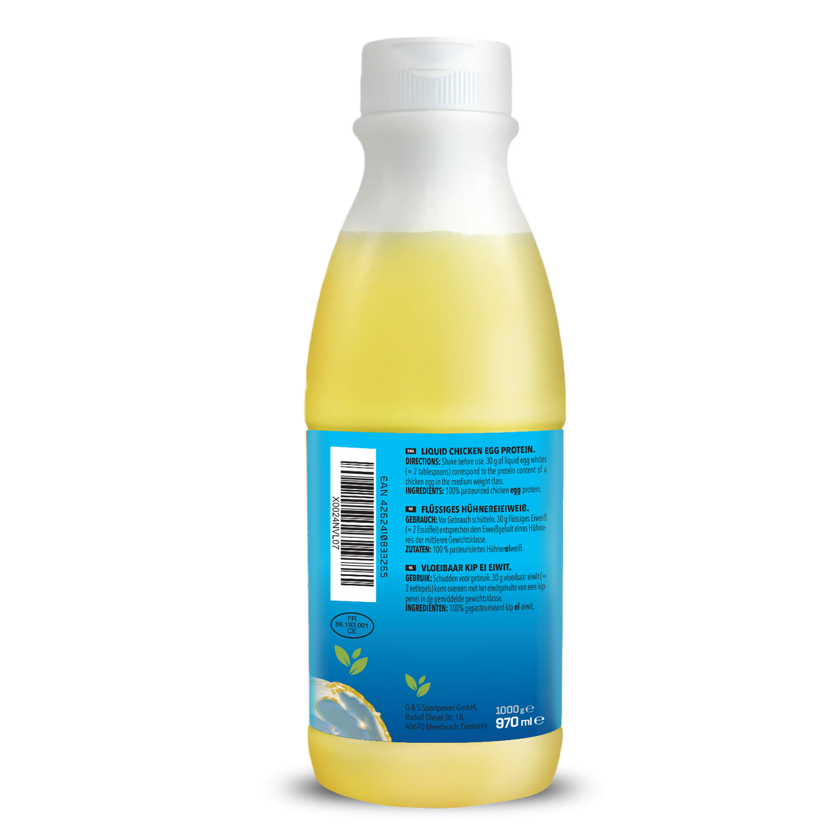 Liquid EGGWHITE (970ml) - 100% natural
