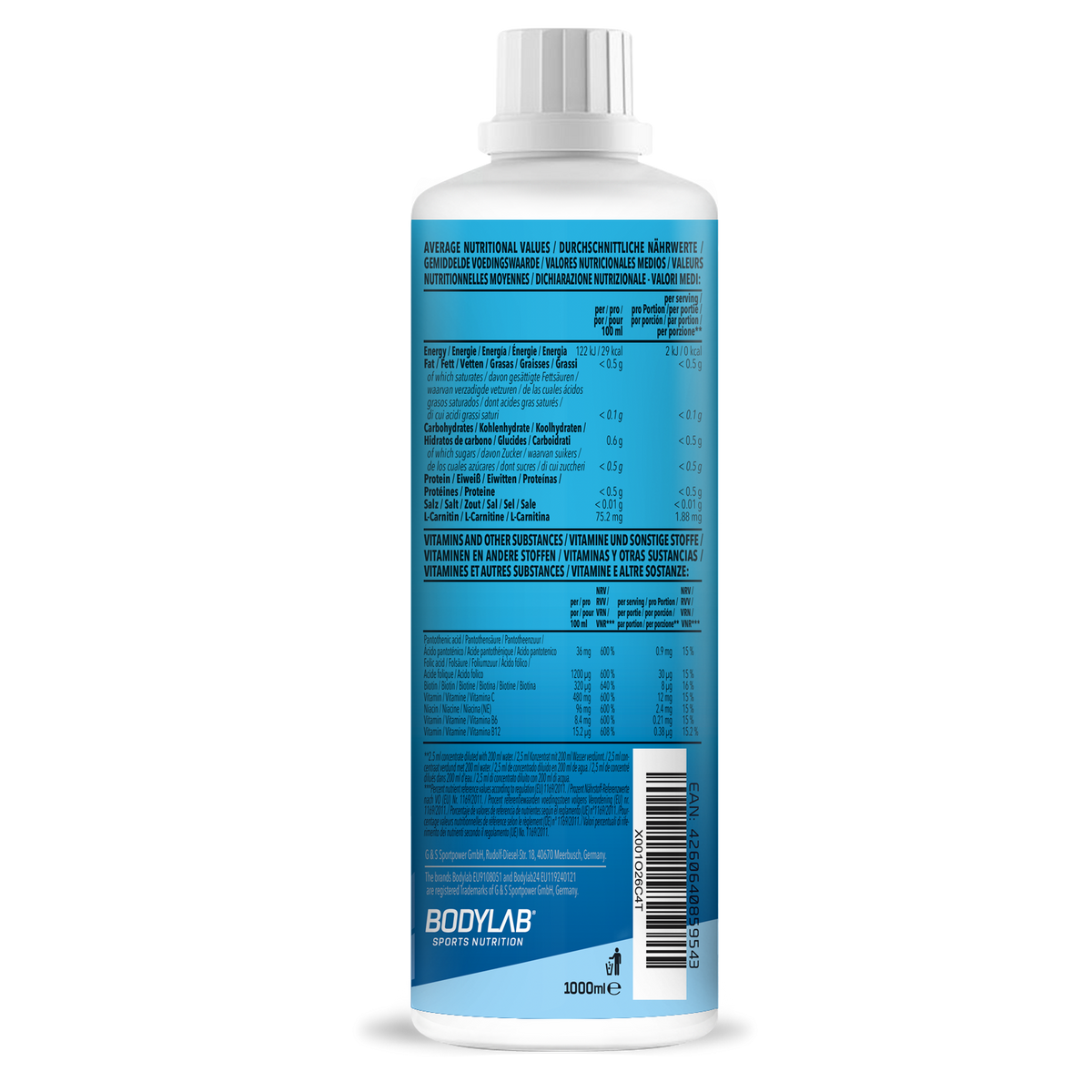 Vital Zero Drink (1000ml) Eistee-Pfirsich