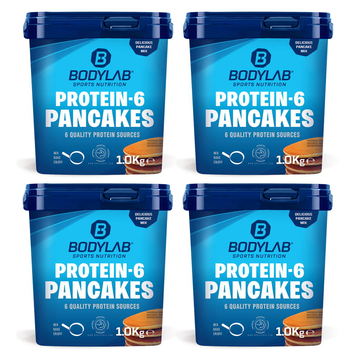 4 x 1000g Protein-6 Pancake Powder
