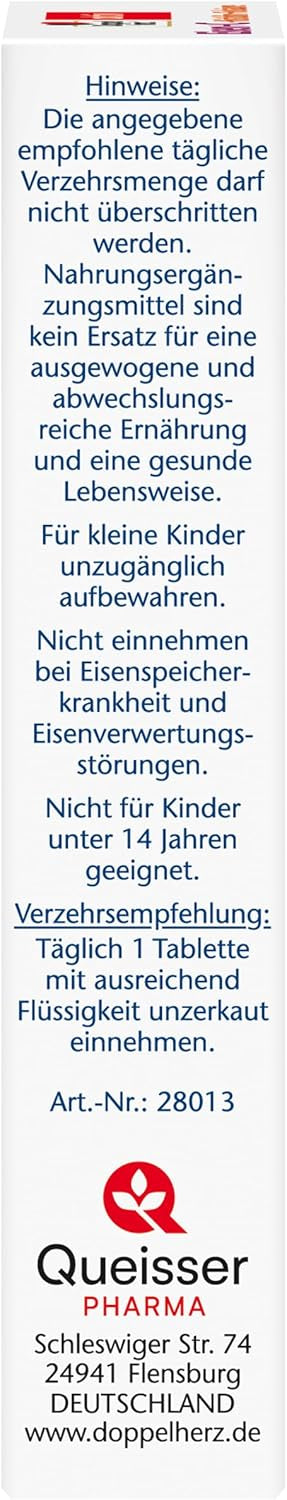 Eisen + C + Histidin + Folsäure (30 Tabletten)