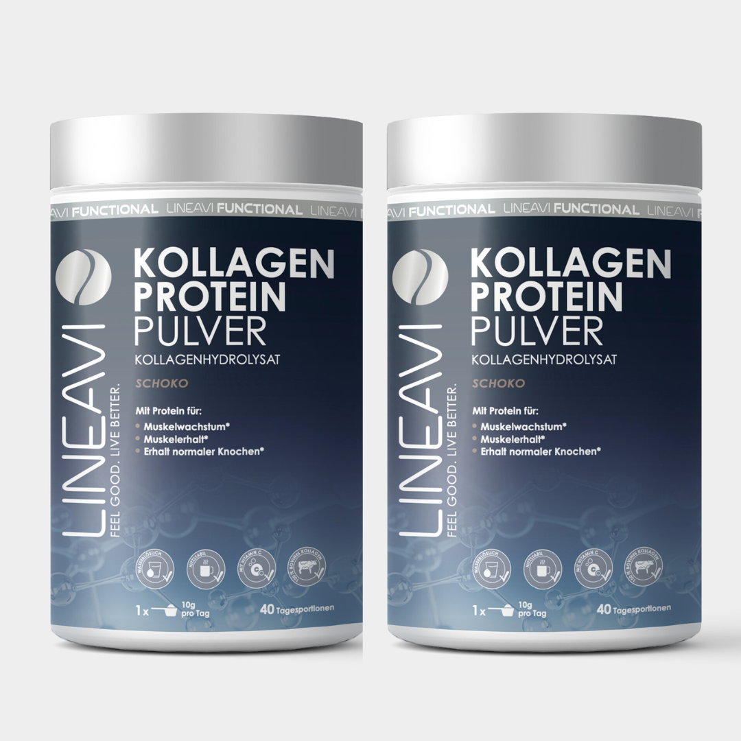 proteinpulver aufbewahren Doppelpack: Kollagen Proteinpulver (2x400g)