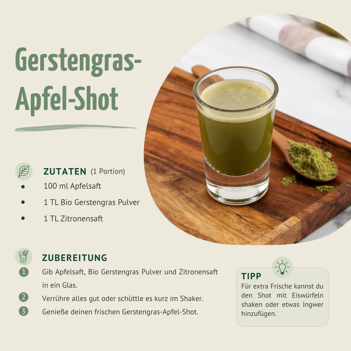 Bio Gerstengras Pulver (1000g)