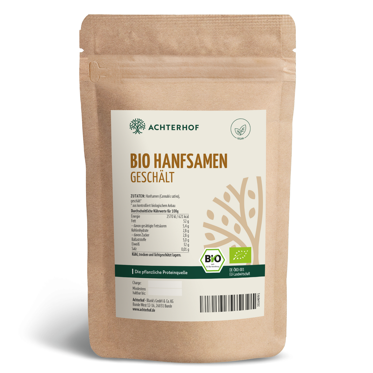 Hanfsamen geschält Bio (1000g)