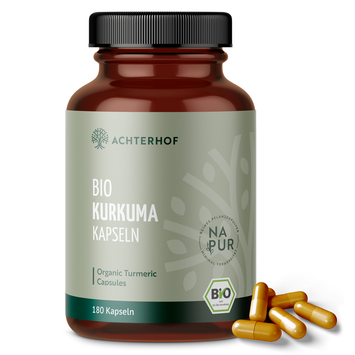 Bio Kurkuma Kapseln (180 Kapseln)