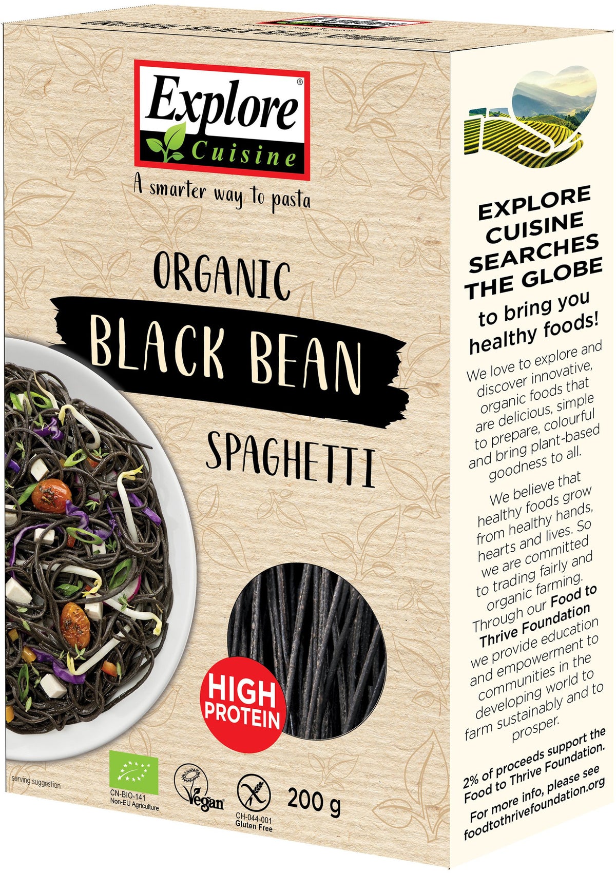 Spaghetti schwarze Bohnen bio (200g)