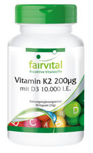 Vitamin K2 200µg mit D3 10000 I.E. (90 Kapseln)