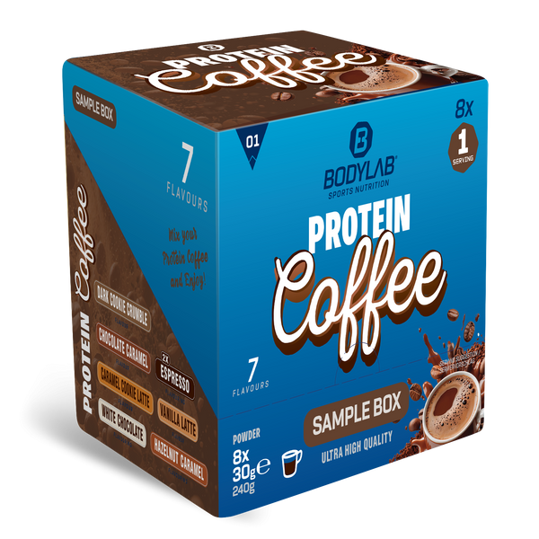 coffee b aufbewahrung Protein Coffee Probierbox (8 Proben je 30g)