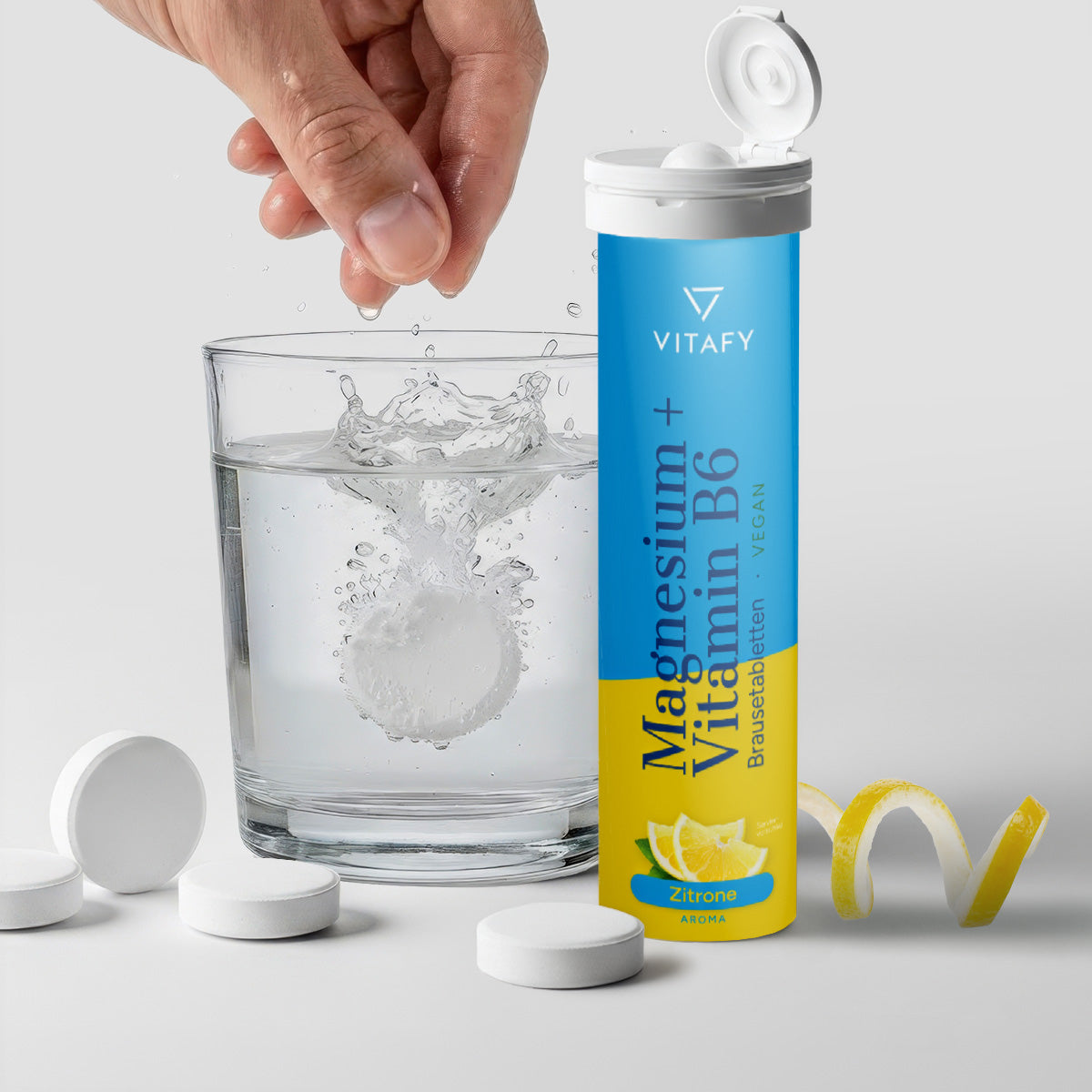Magnesium + Vitamin B6 - Zitrone (20 Brausetabletten)