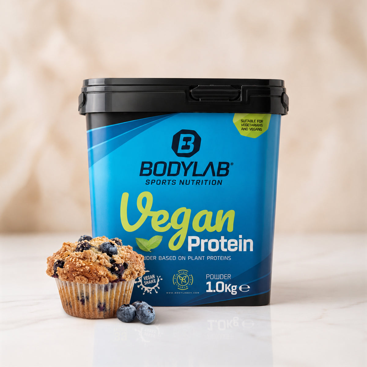 Vegan Protein (1000g) Blaubeer-Muffin