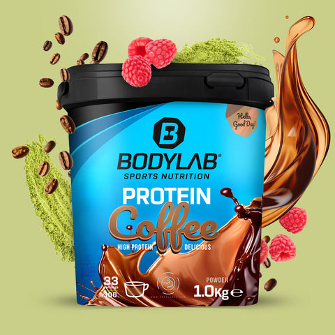 Protein Coffee Matcha-Himbeere