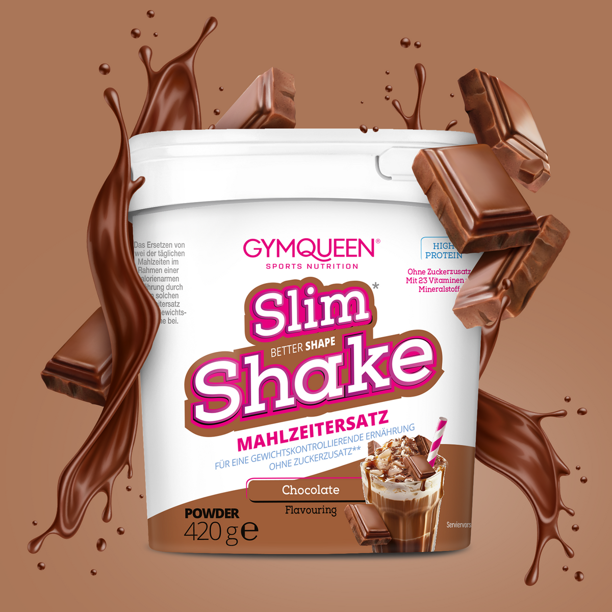 Slim Shake Mahlzeitersatz-Shake (420g) Chocolate