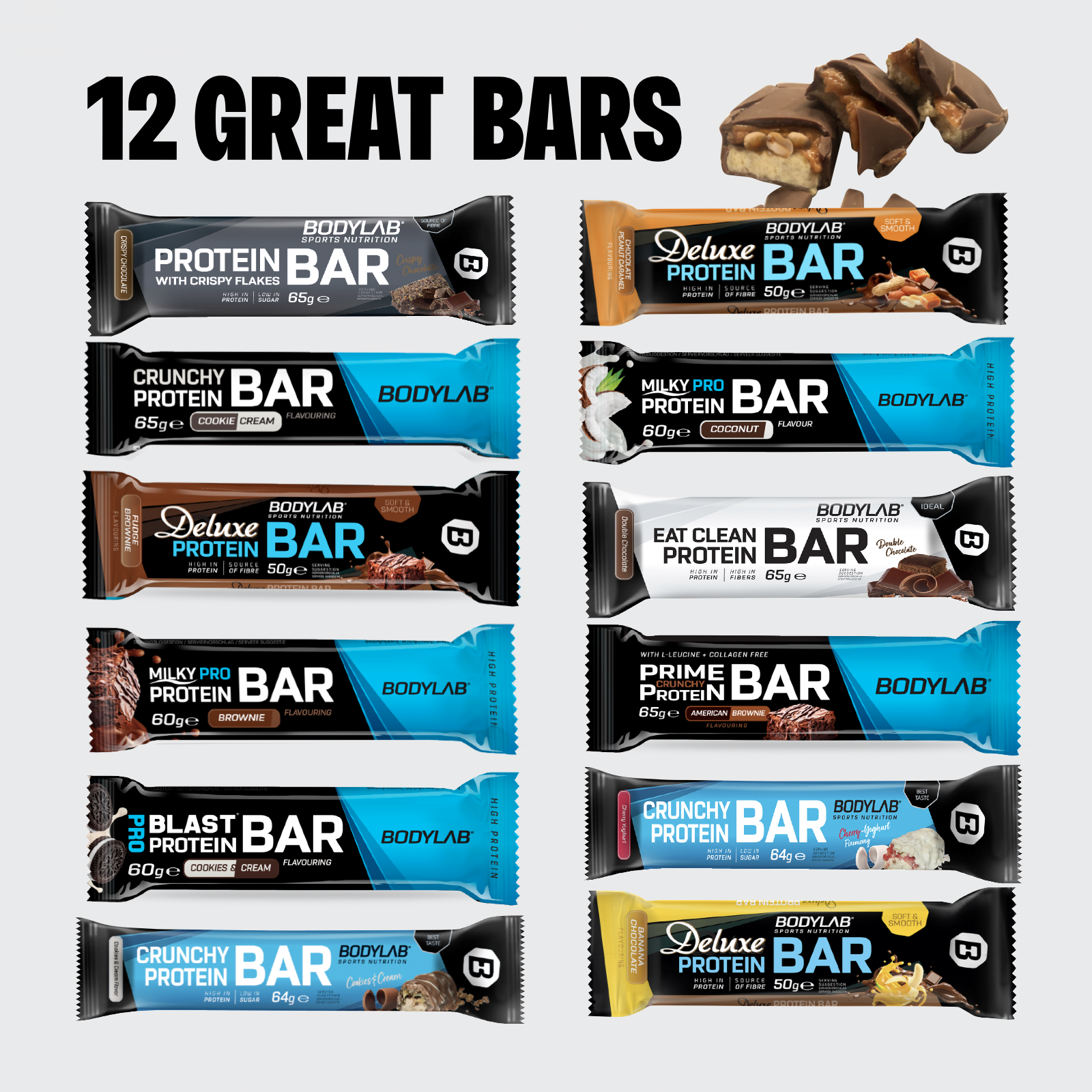 Protein Bar MIX BOX 1 (12x50g-65g)