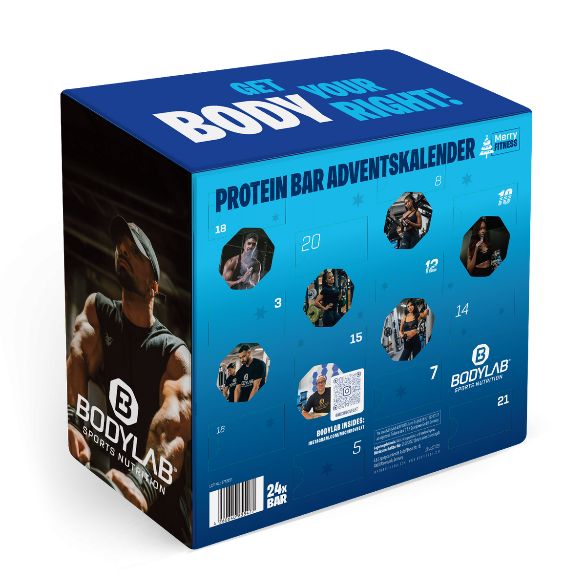 Unser BODYLAB Adventskalender im gemischten Doppelpack