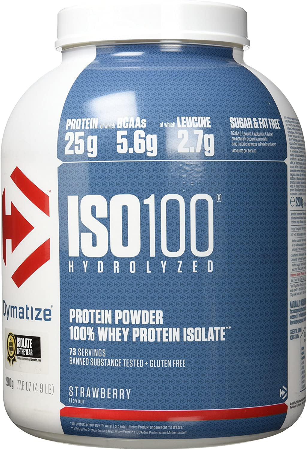 ISO 100 Hydrolyzed (2200g) Strawberry