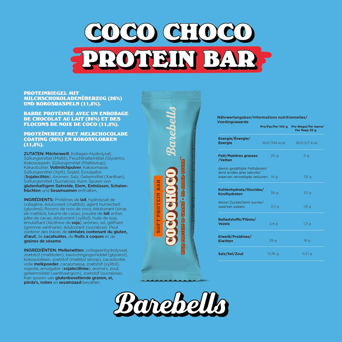 Soft Protein Bar (12x55g) Coco Choco