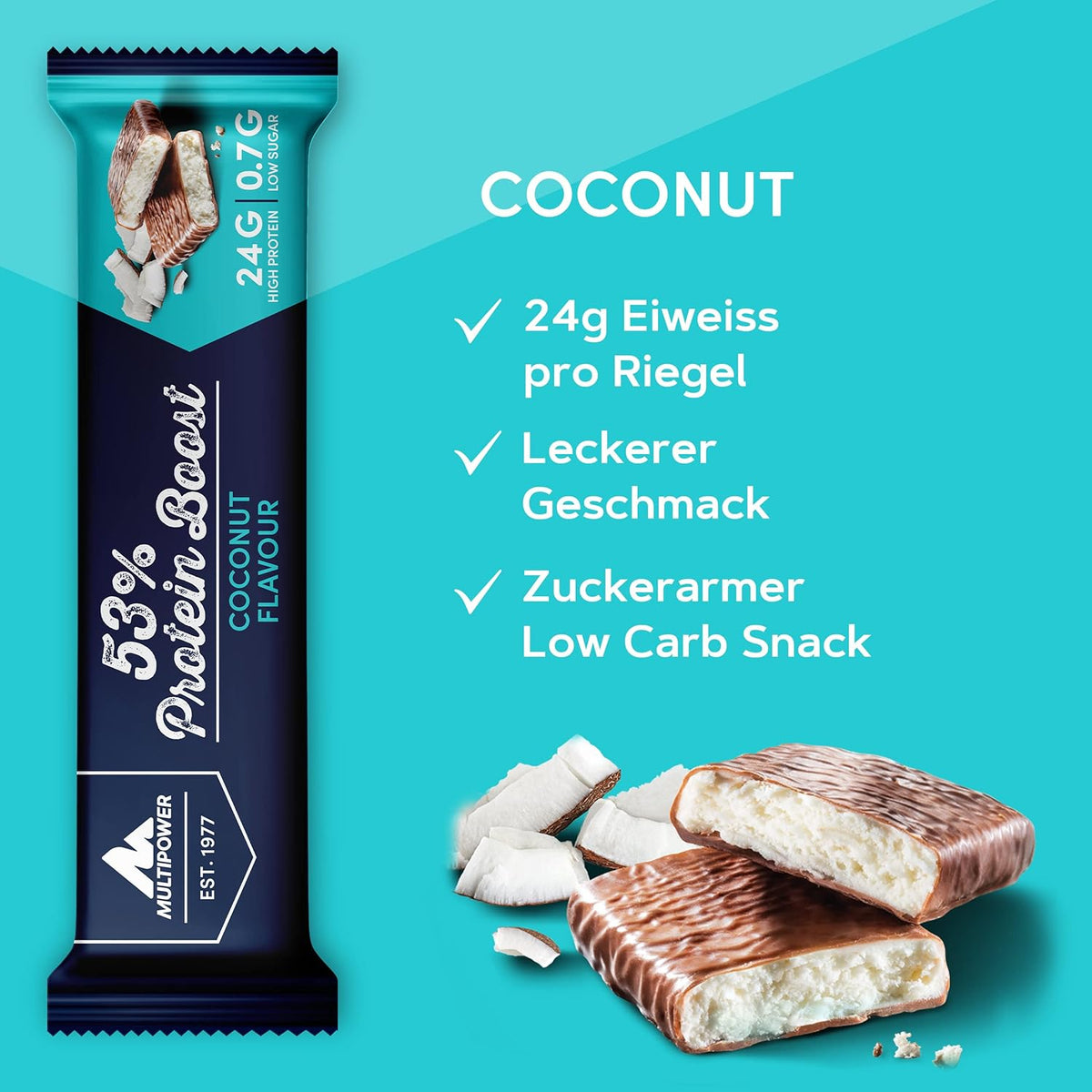 53% Protein Boost Bar (20x45g) Coconut
