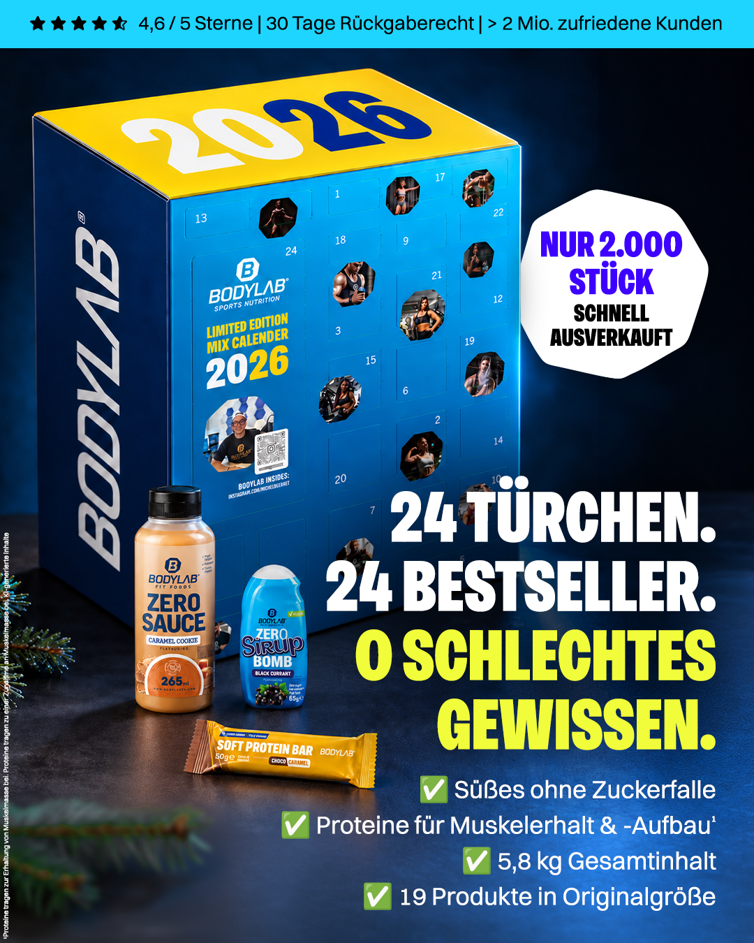 Advents-Deal: Mix Adventskalender + GRATIS Whey