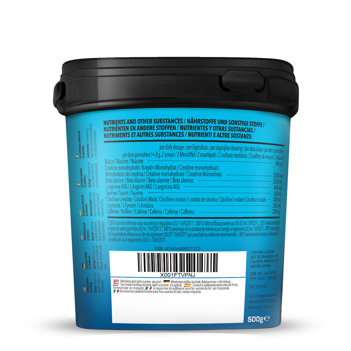Concentrated Pre Workout (500g) Wassermelone