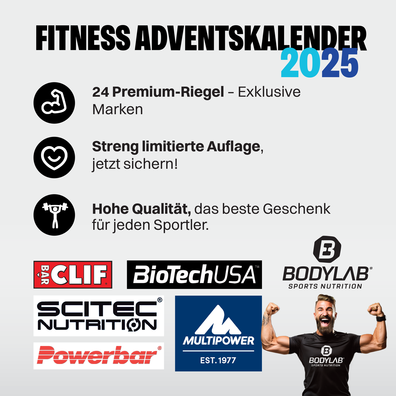 BODYLAB Riegel Adventskalender