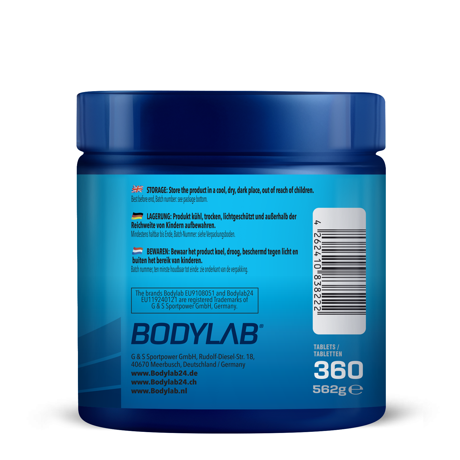 100% Magnesium Bisglycinat (360 Tabletten)