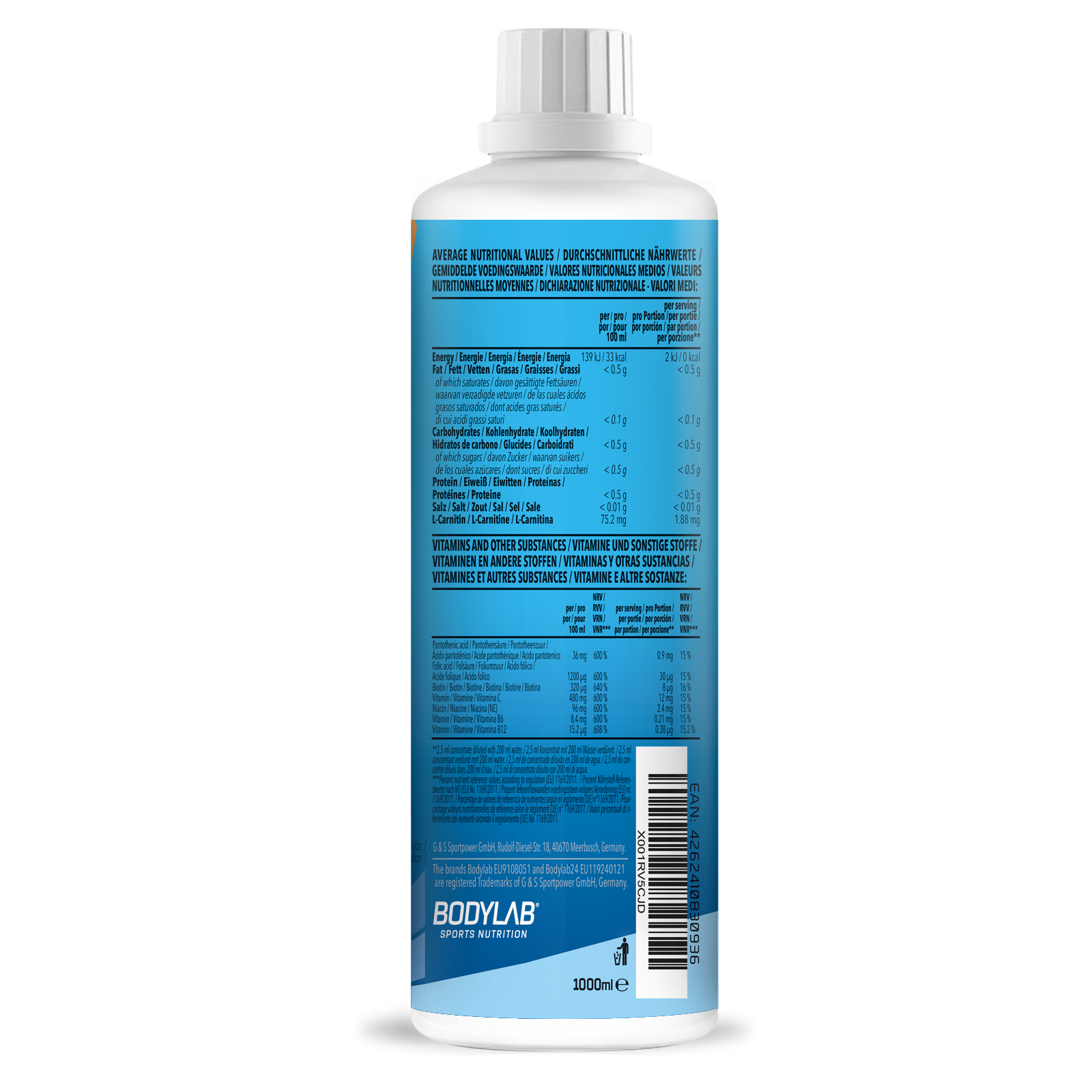 Vital Zero Drink (1000ml) Papaya Maracuja