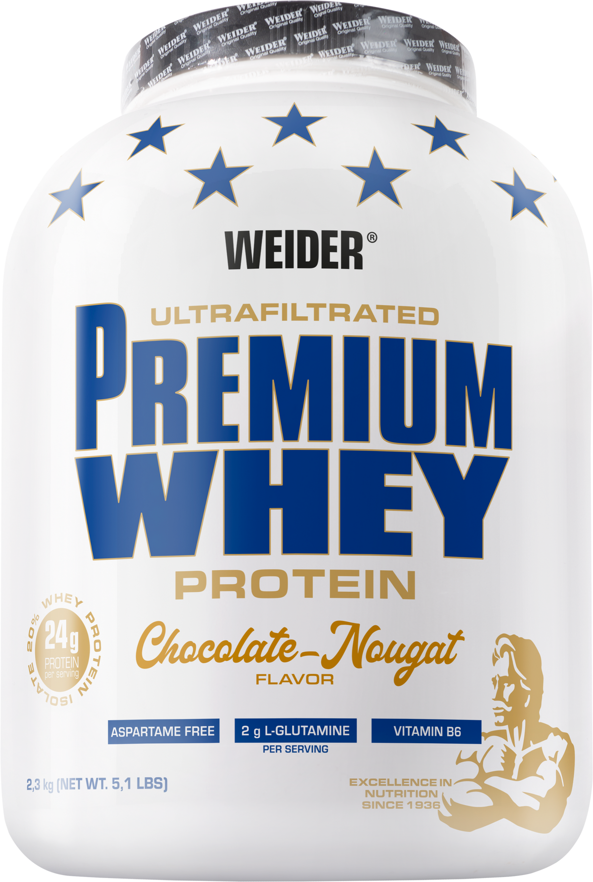 Premium Whey Protein (2300g) Schoko-Nougat