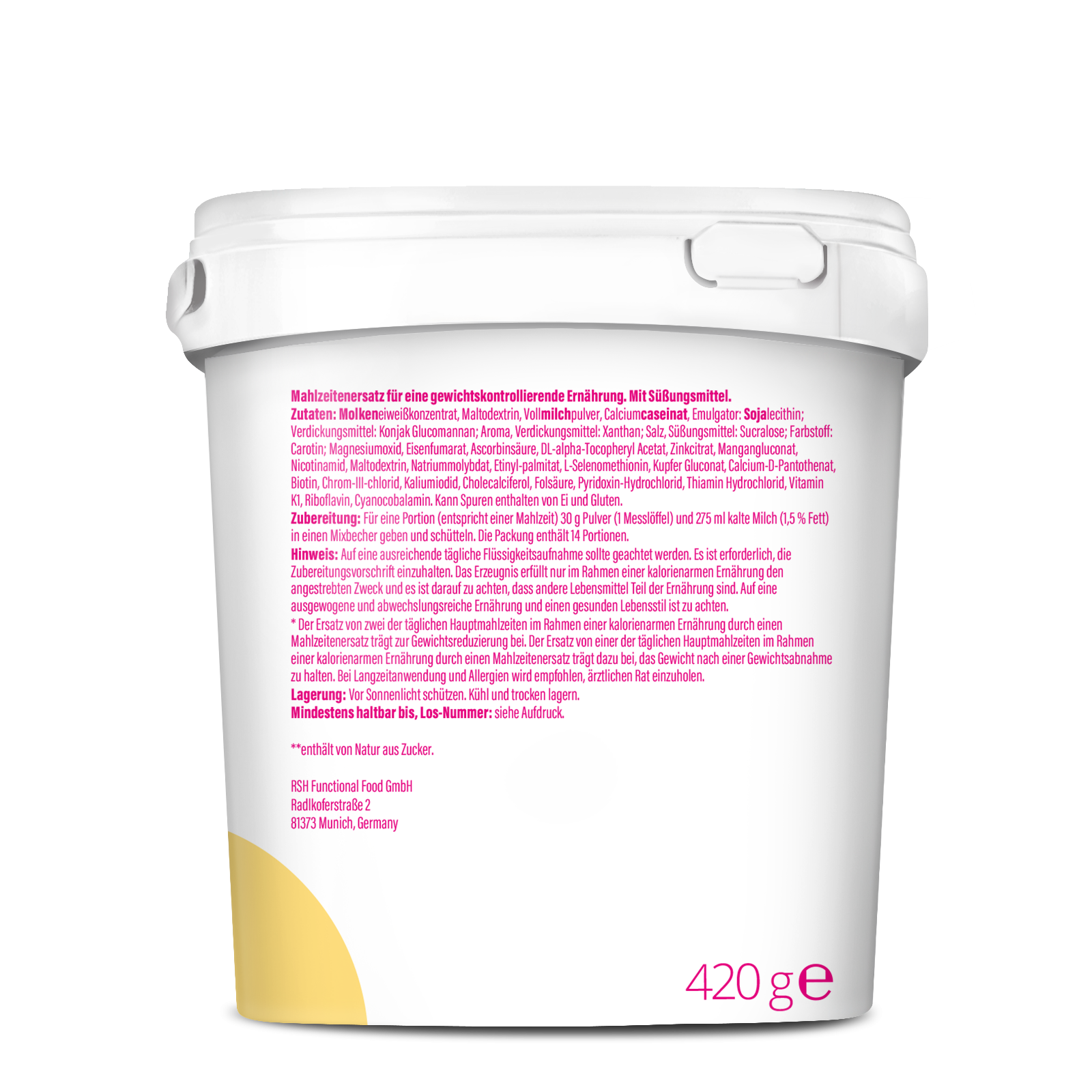 Slim Shake Mahlzeitersatz-Shake (420g) Banana Milkshake