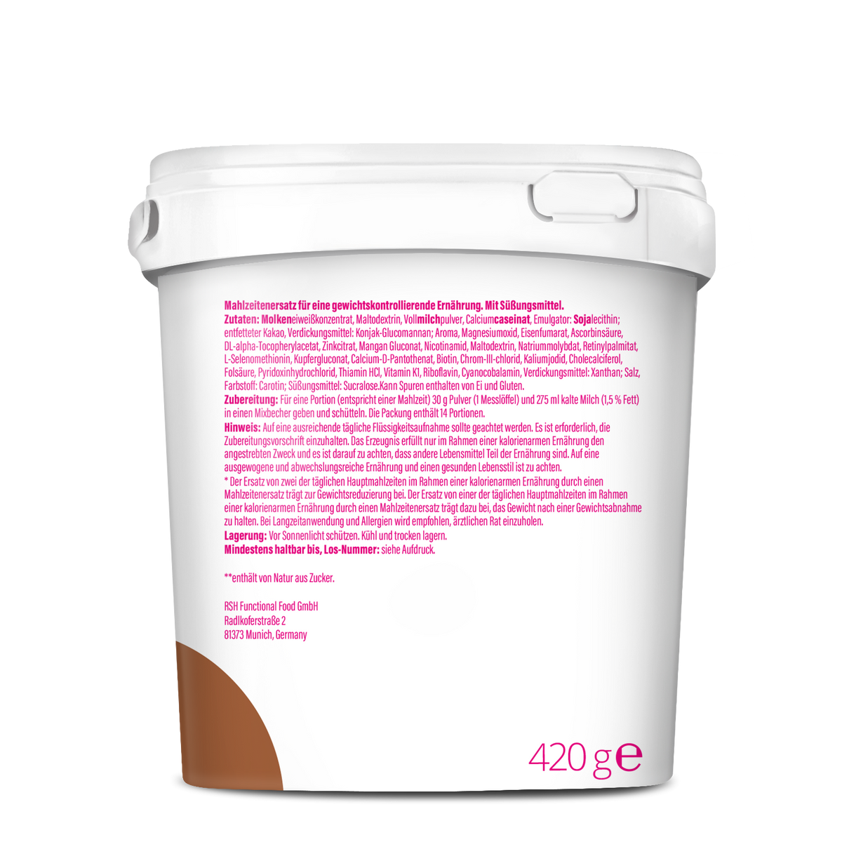Slim Shake Mahlzeitersatz-Shake (420g) Chocolate