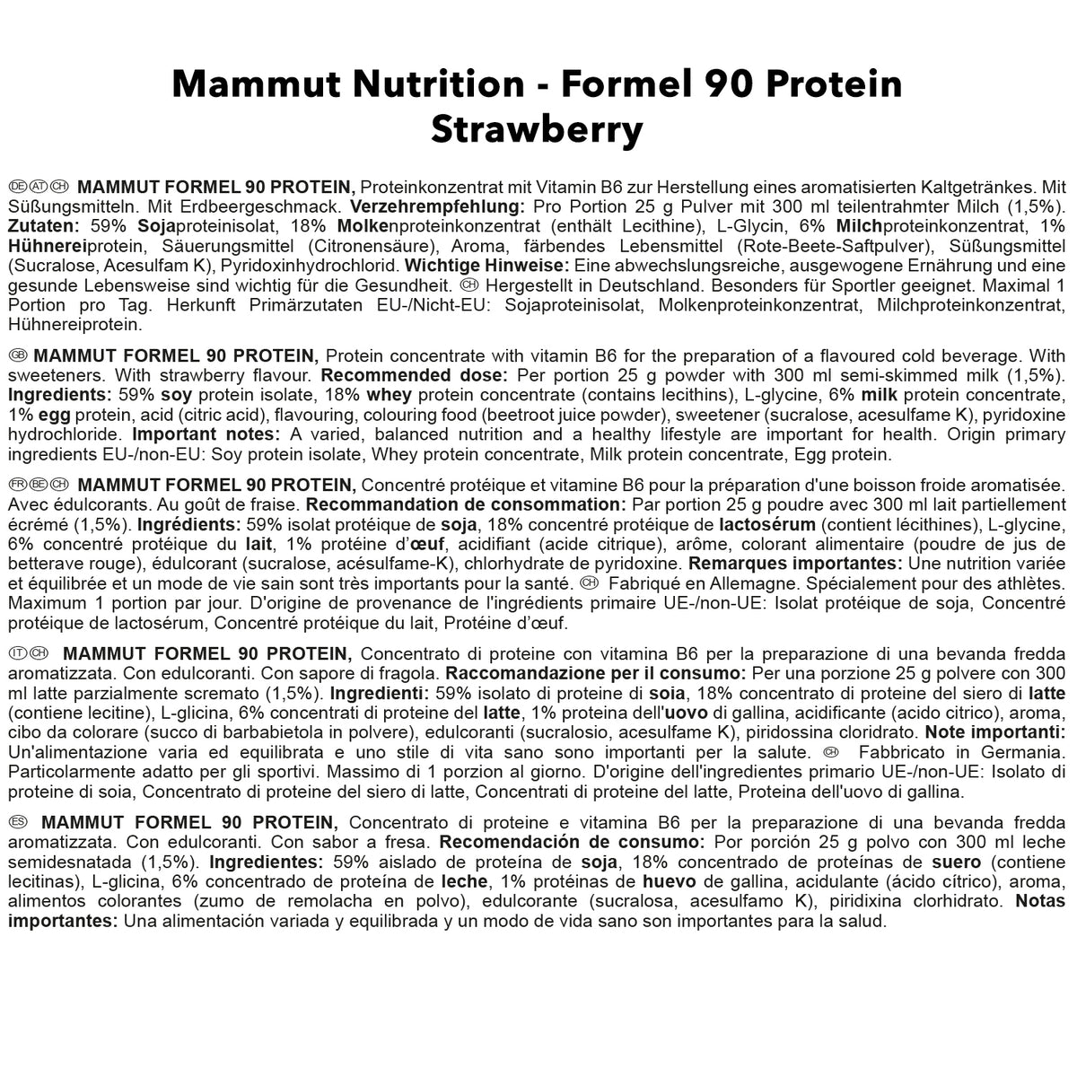 Formel 90 Protein (3000g) Erdbeer