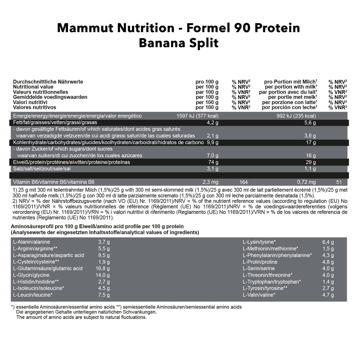 Formel 90 Protein (3000g) Banana Split