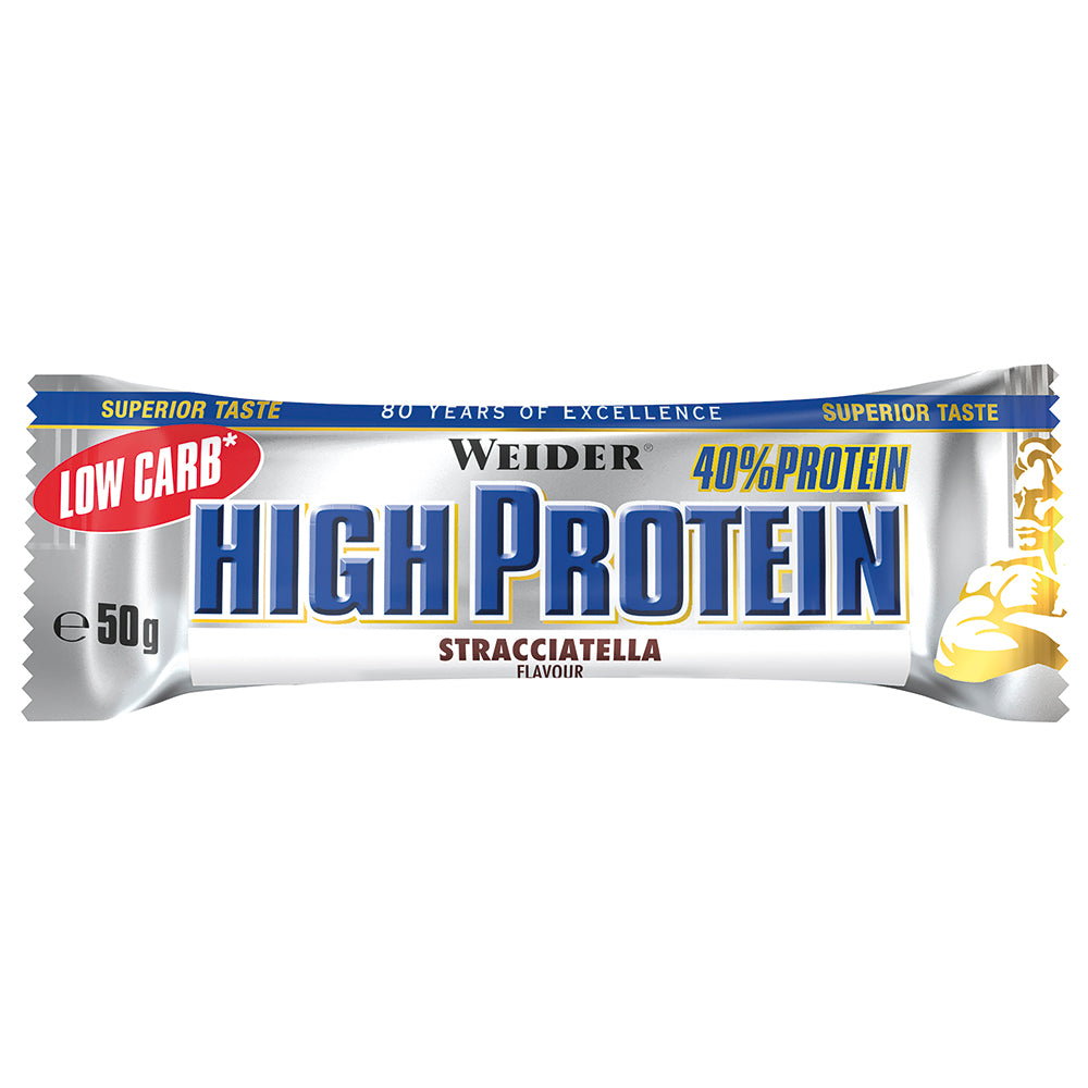 40% High Protein Bar (24x50g) Stracciatella