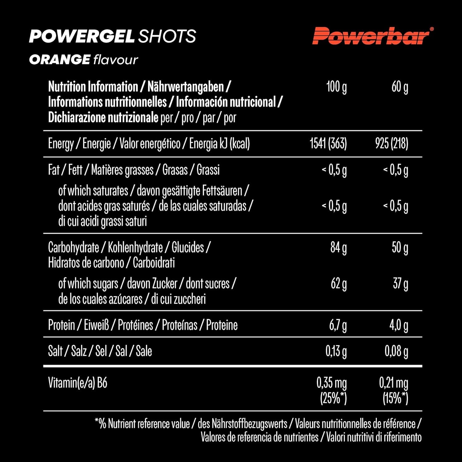 Powergel Shots (24x60g) Orange