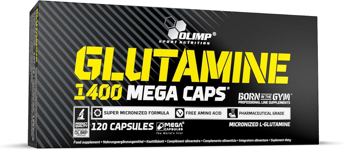 Glutamine Mega Caps 1400 (120 Kapseln) - Default Title