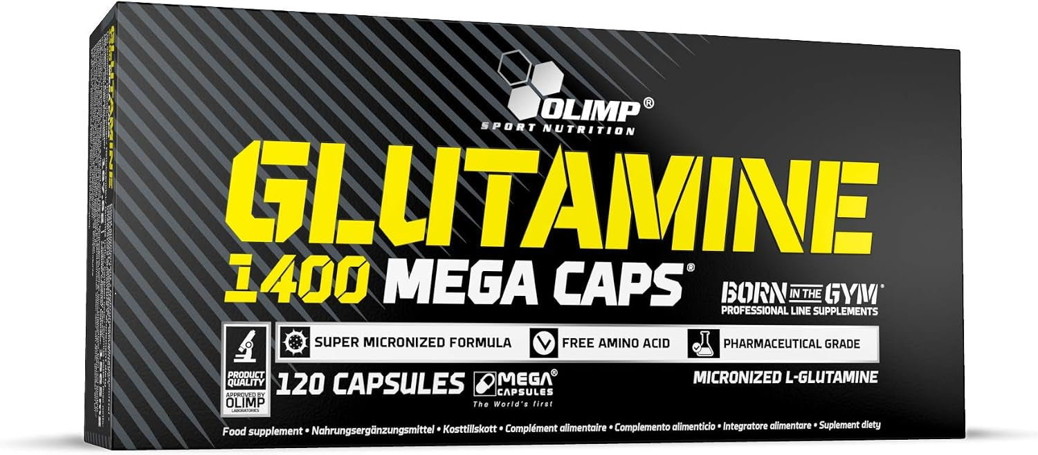Glutamine Mega Caps 1400 (120 Kapseln)
