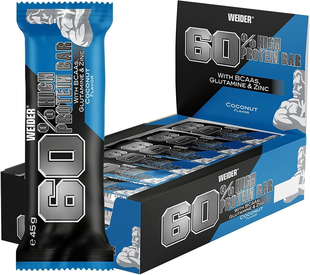 60% Protein Bar (24x45g) - Coconut