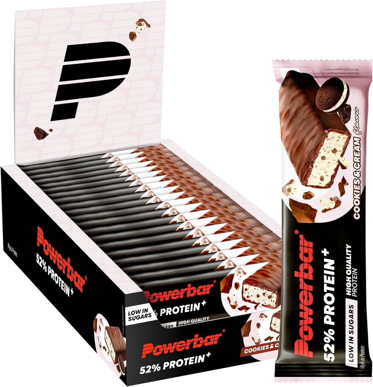 52% Protein+ Bar (20x50g) - Cookies & Cream