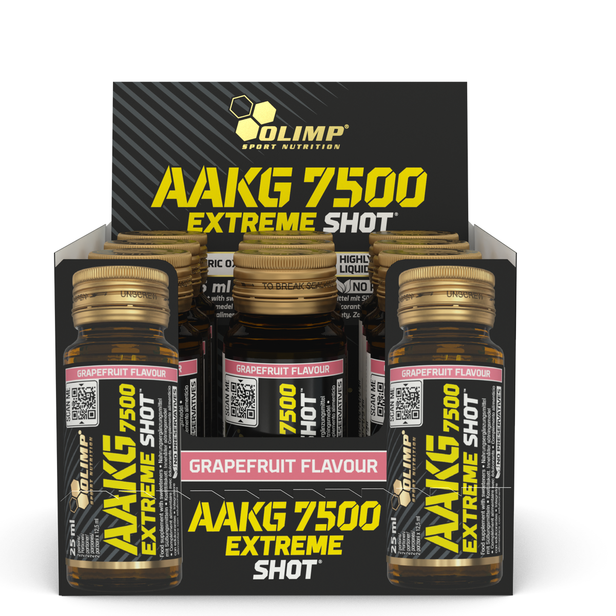 AAKG 7500 Extreme Shot (9 x 25ml) - Grapefruit