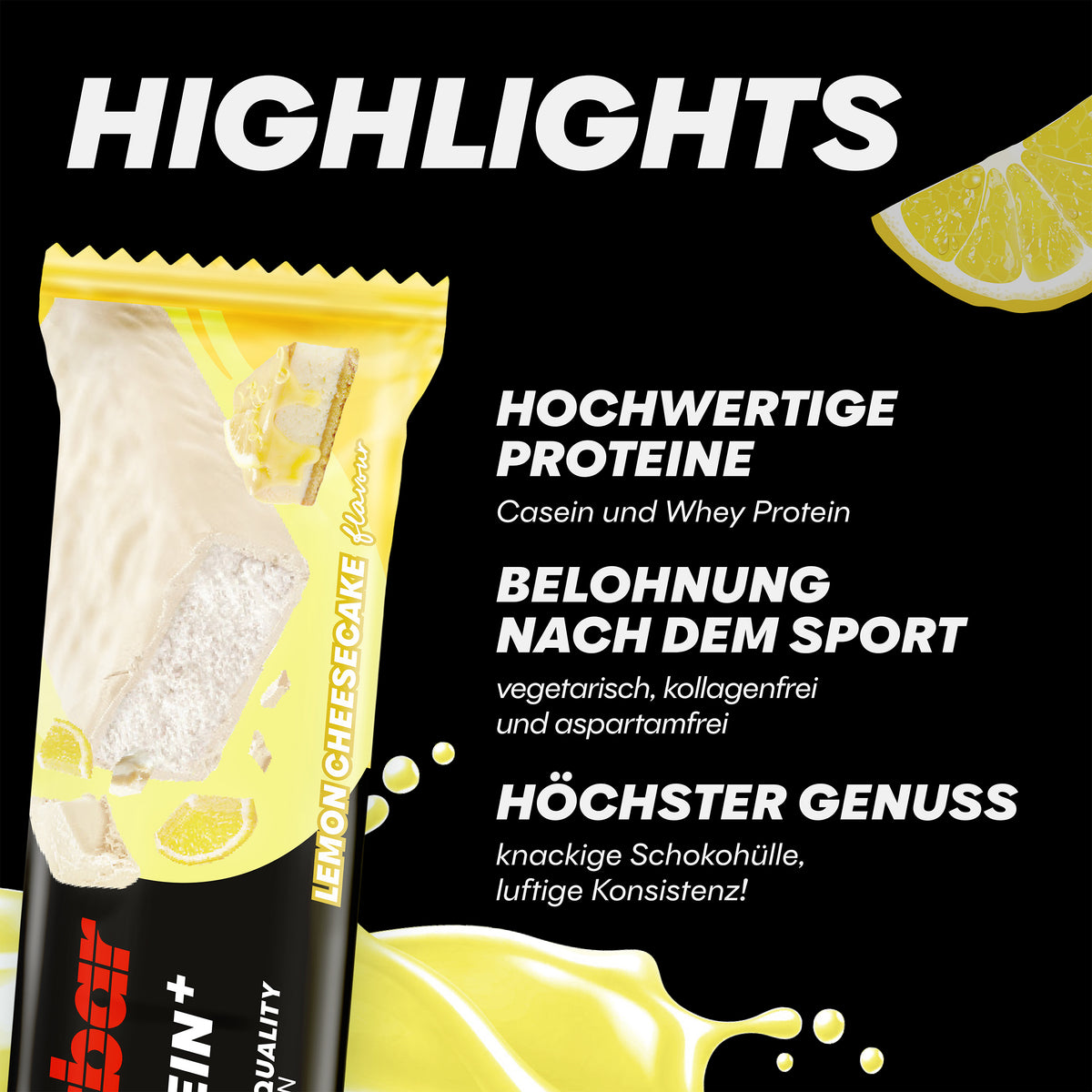 30% Protein+ Bar (15x55g) Lemon Cheesecake
