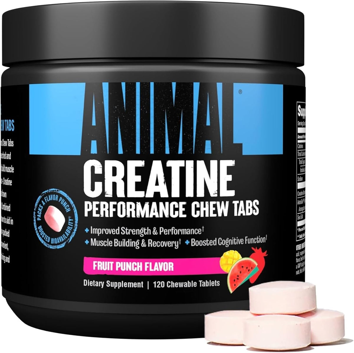 Animal Creatine Chews (120 Kautabletten) Fruit Punch