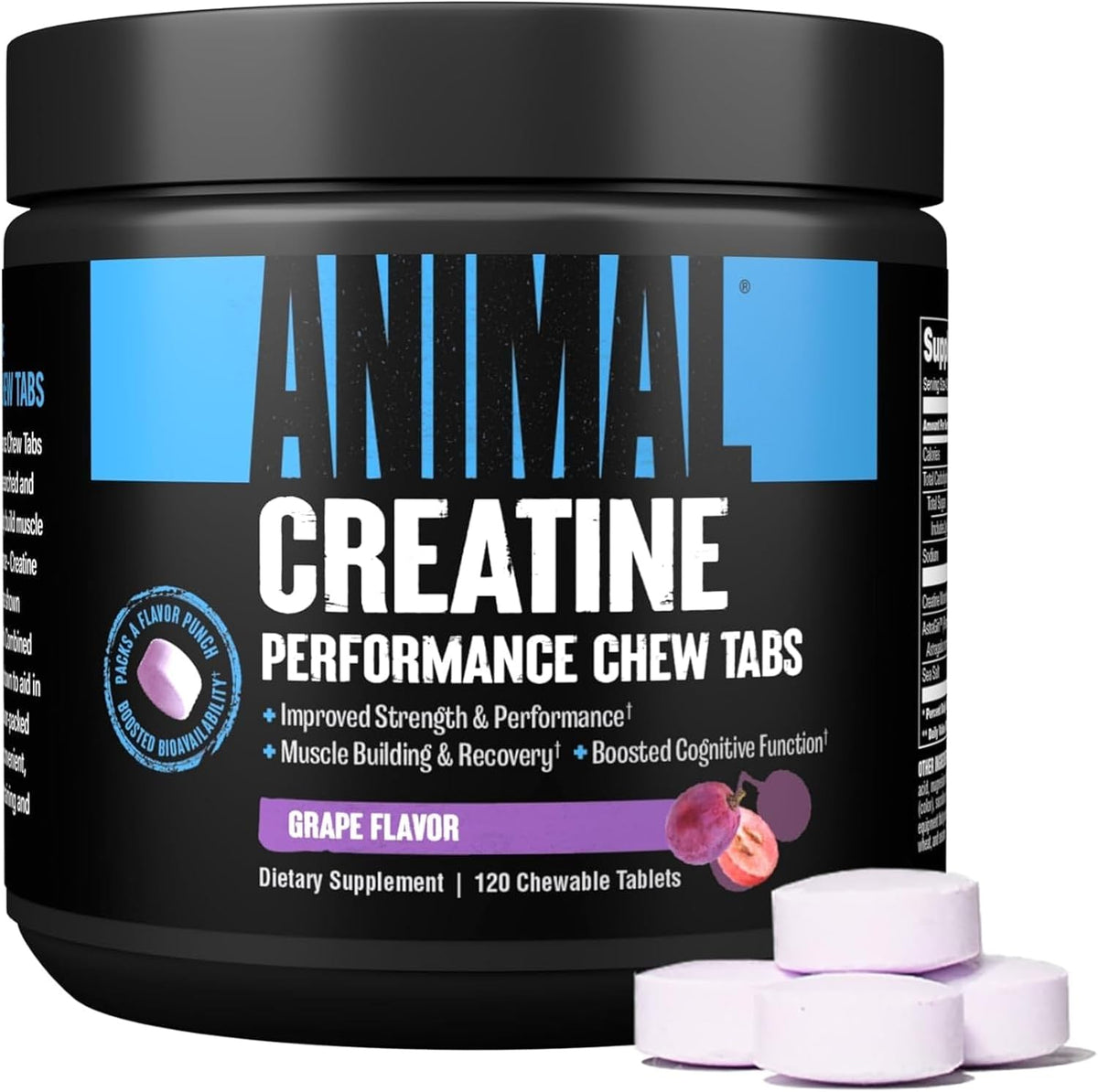 Animal Creatine Chews (120 Kautabletten) Grape