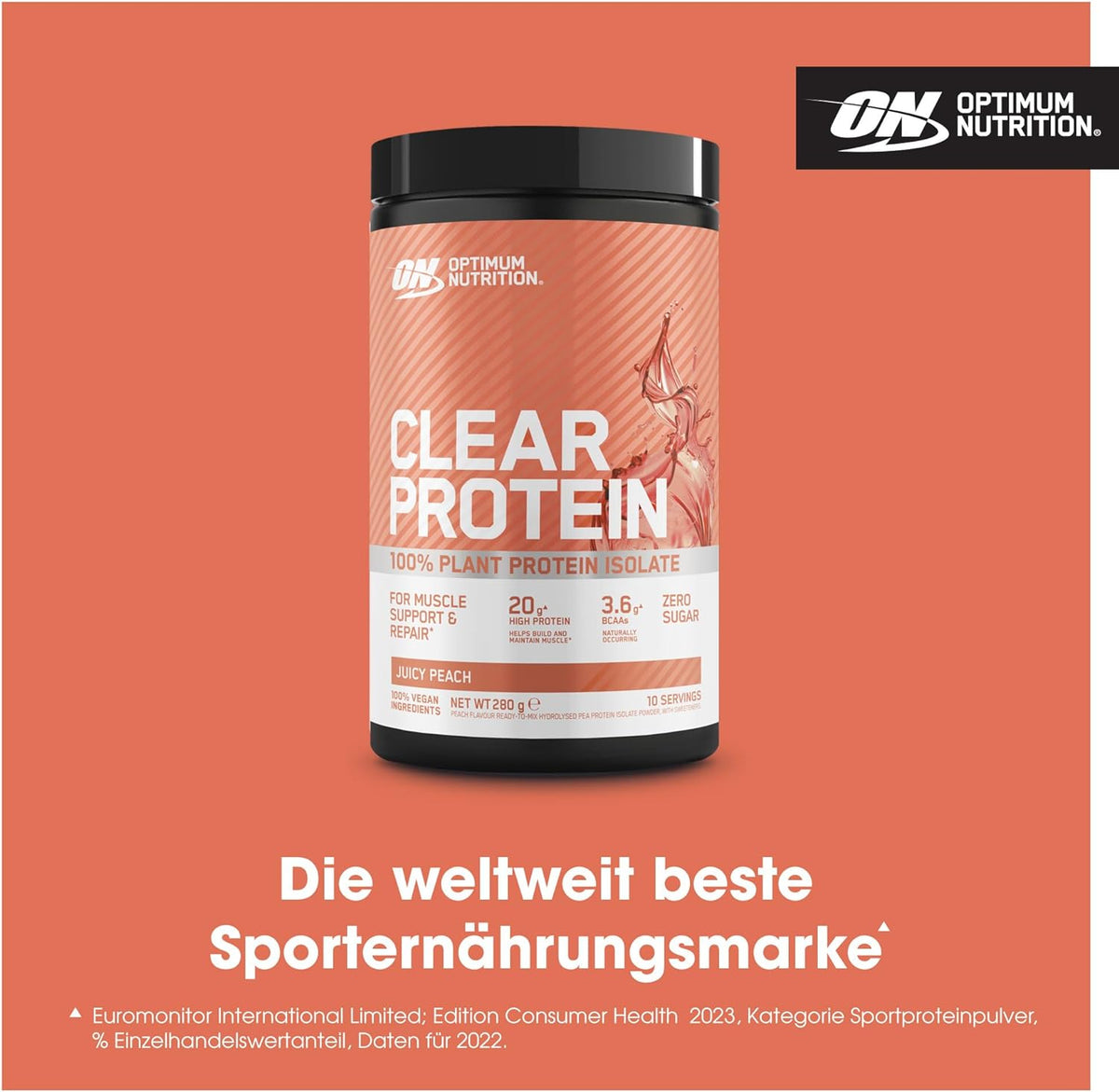 Clear Protein 100% Plant Protein Isolate (280g)