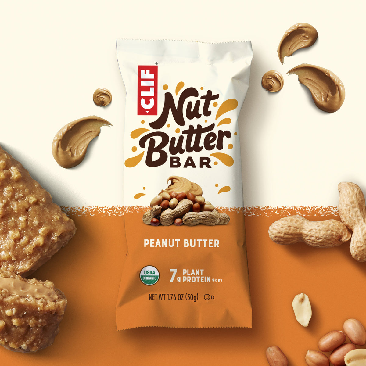 Nut Butter Filled Bar bio (12x50g) Peanut Butter