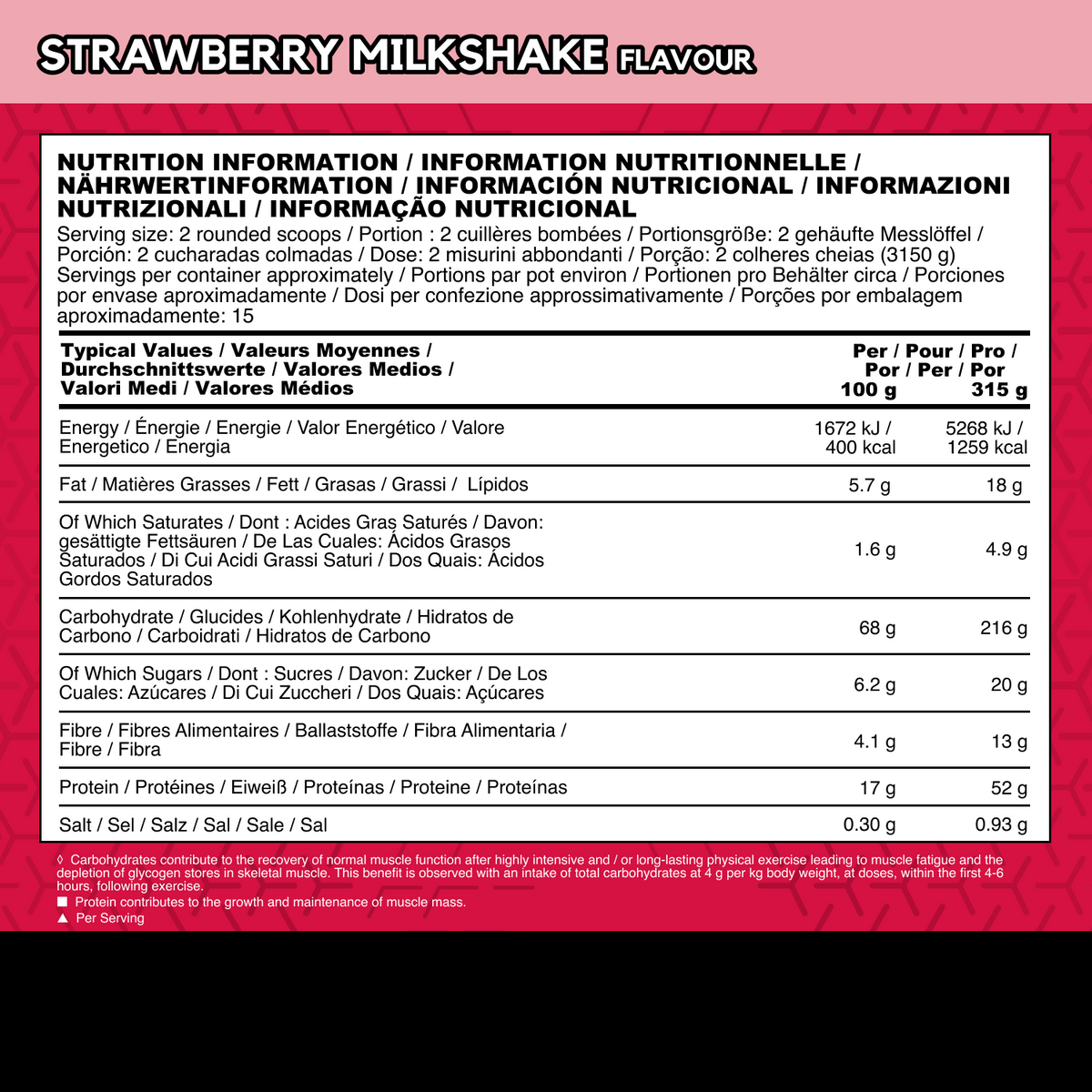 True Mass 1200 (4730g) Strawberry