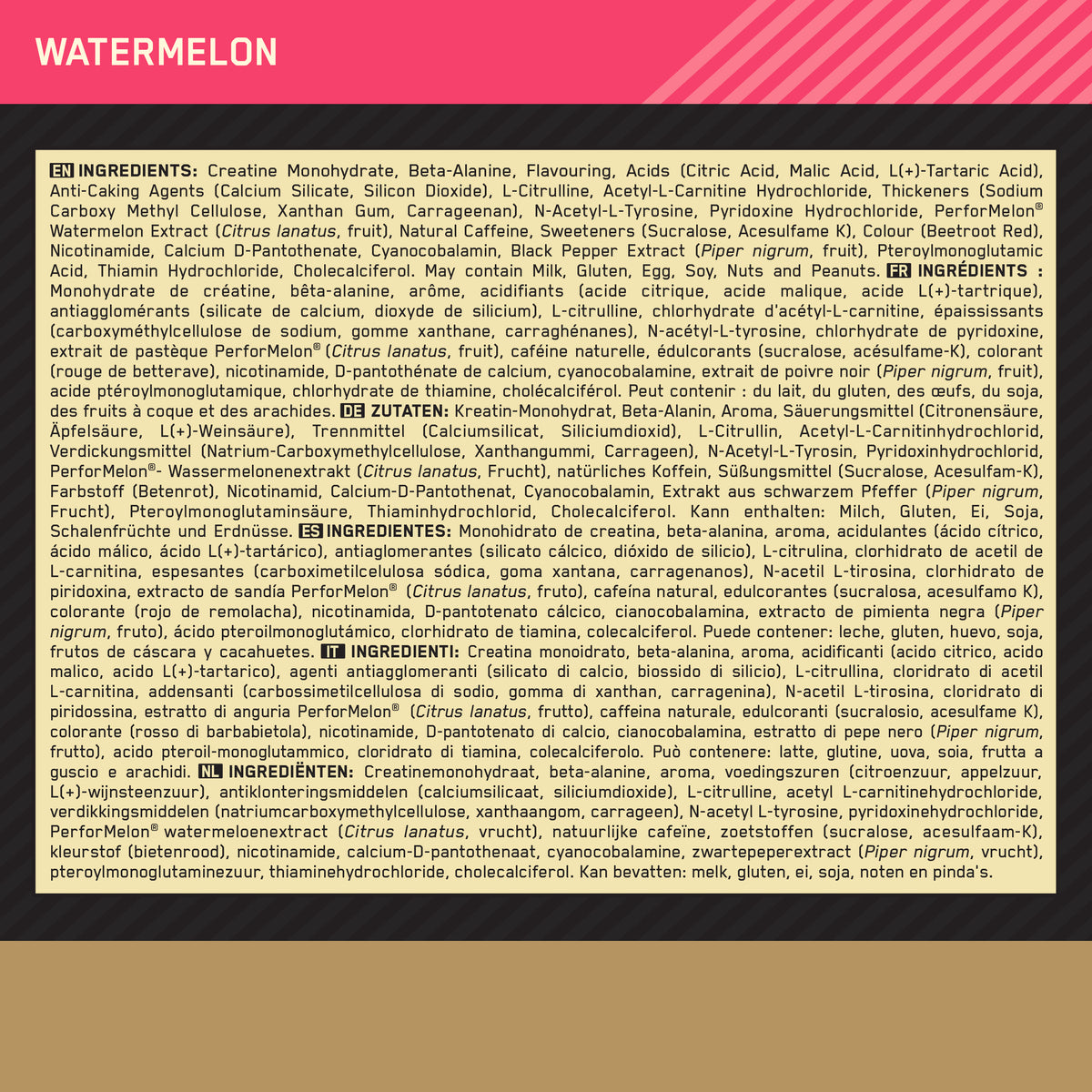 Gold Standard Pre-Work Out (330g) Watermelon