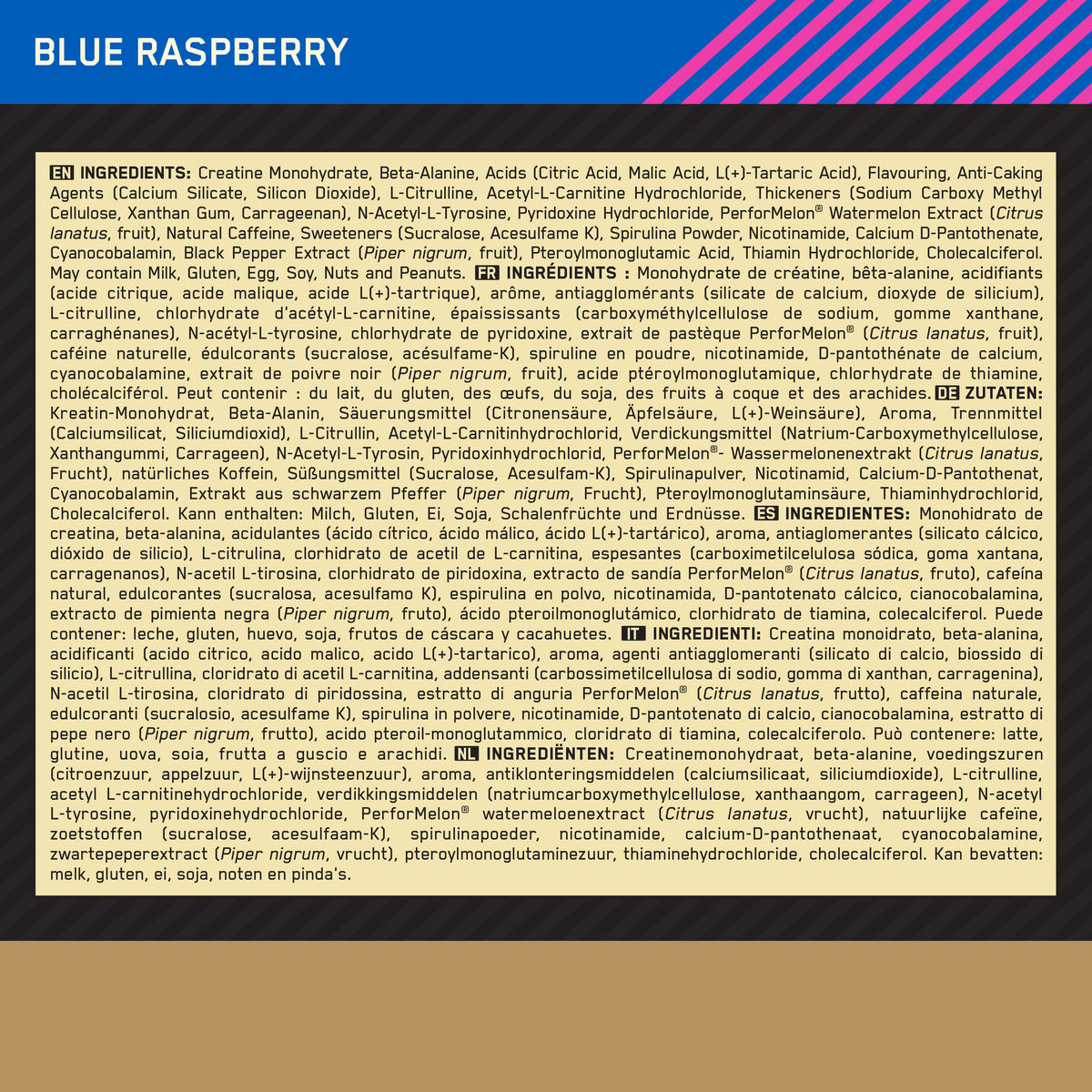 Gold Standard Pre-Work Out (330g) Blue Raspberry