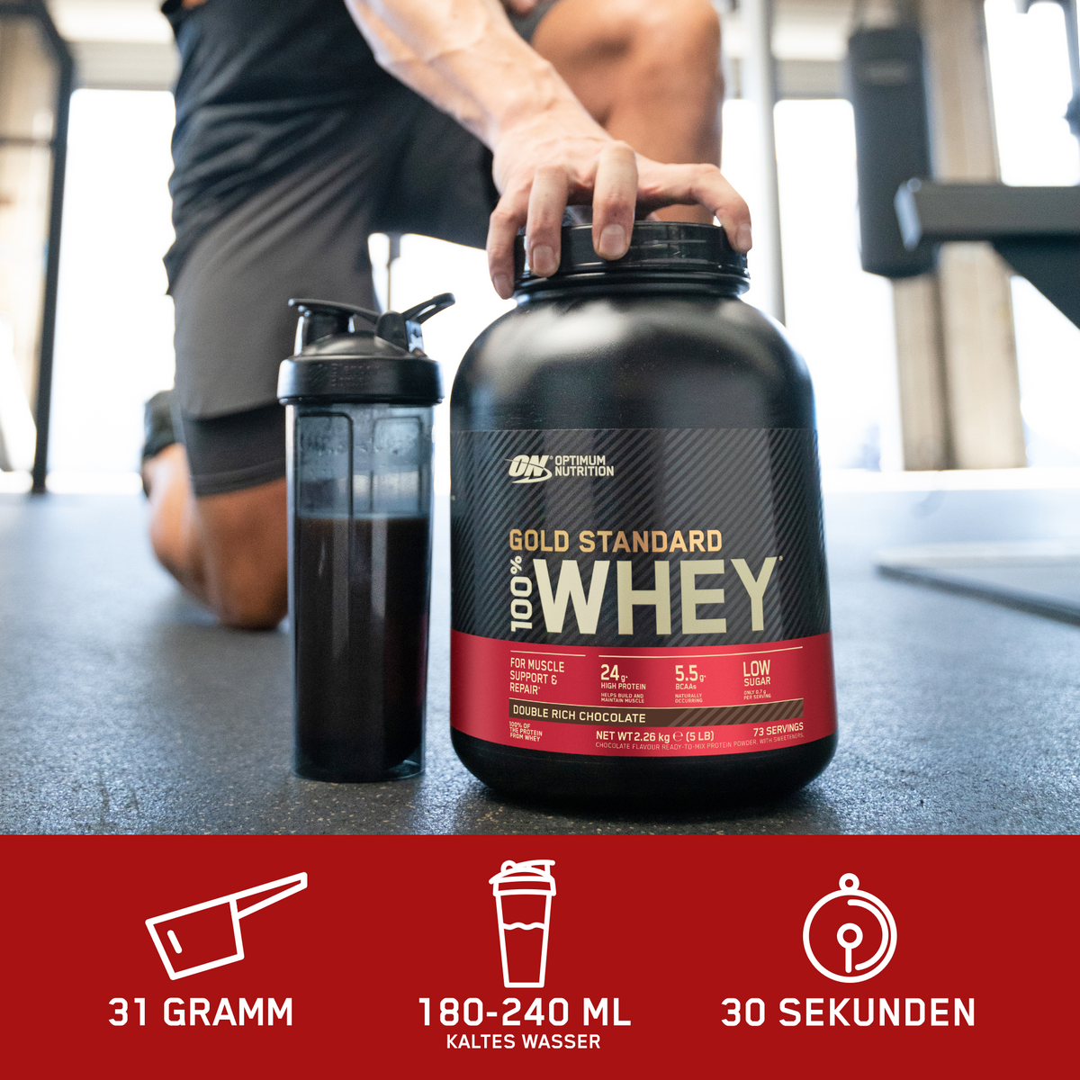 100% Whey Gold Standard (4530g) Double Rich Chocolate